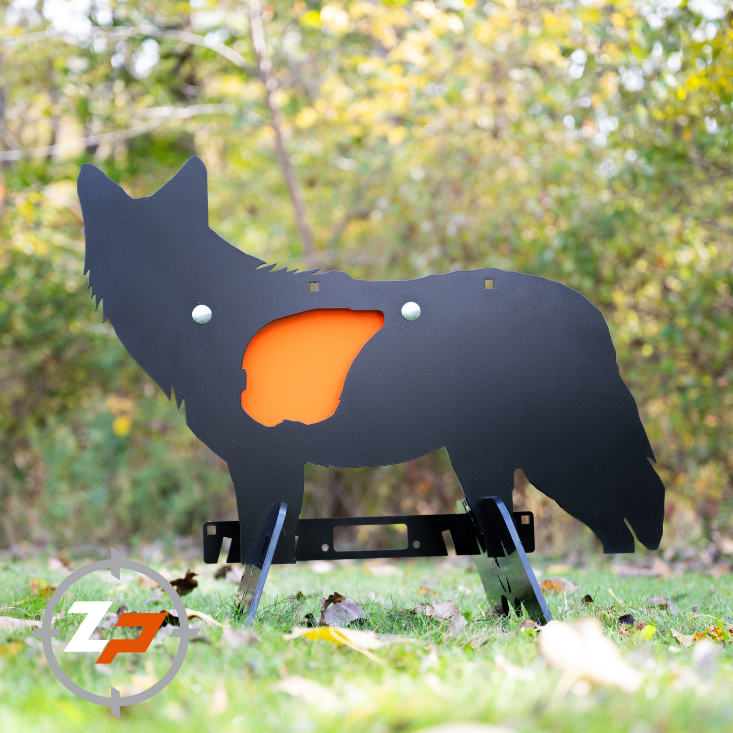 3/8" AR500 Steel Coyote Target with Reactive Vitals