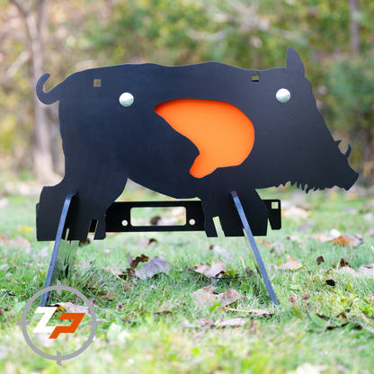 3/8" AR500 Steel Hog Target with Reactive Vitals